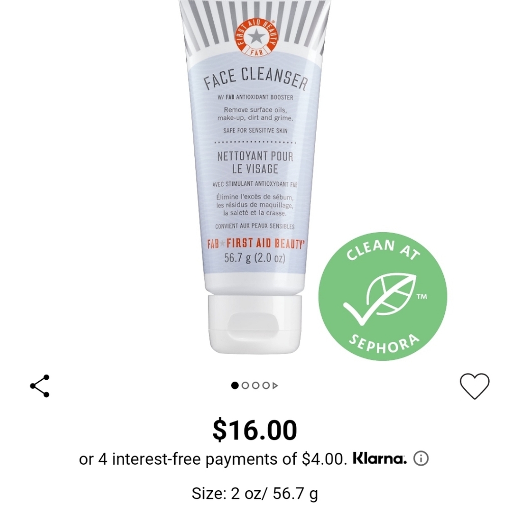 First Aid Beauty Face Cleanser - 2 oz